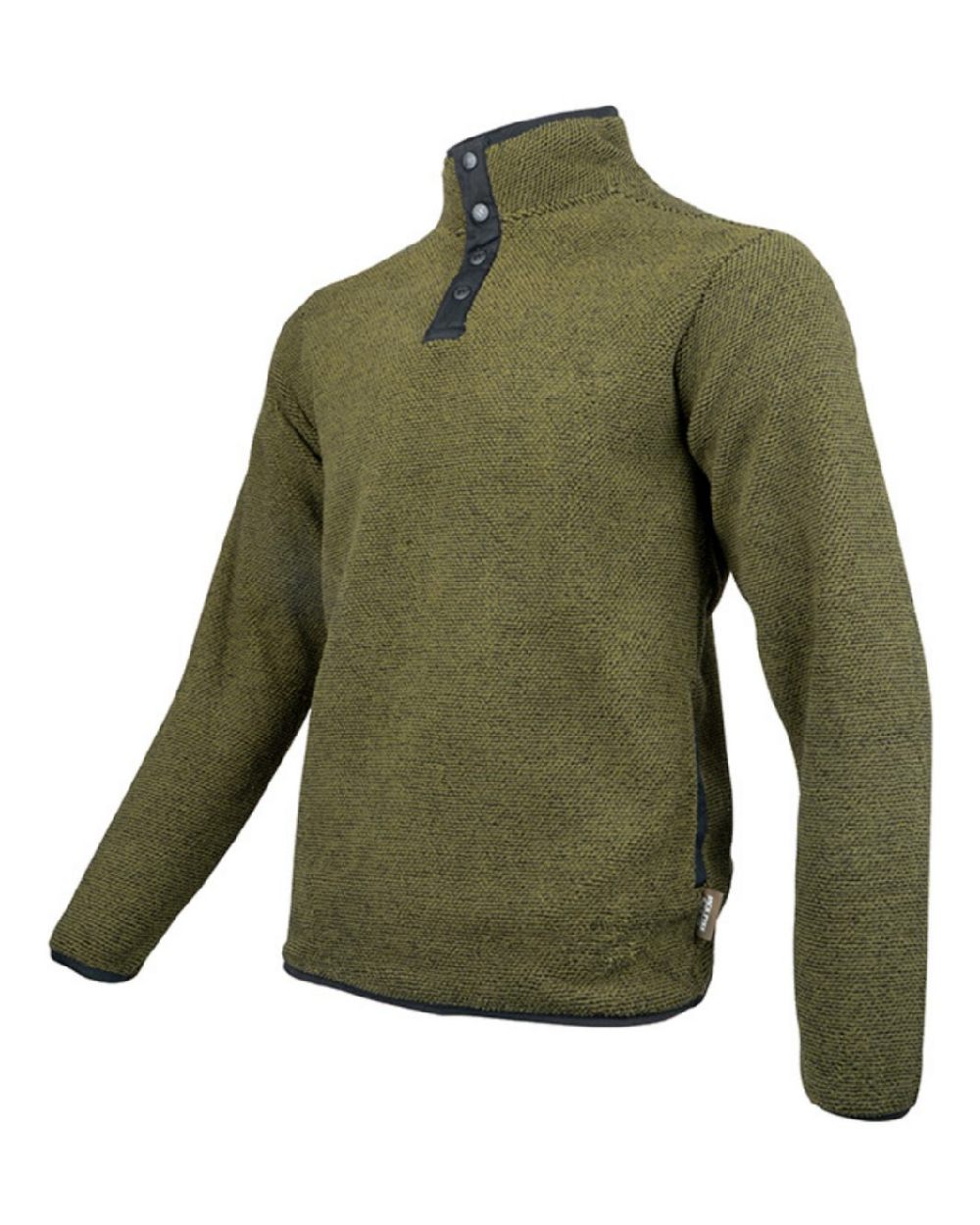 Green coloured Jack Pyke Ashdown Fleece Top on white background 