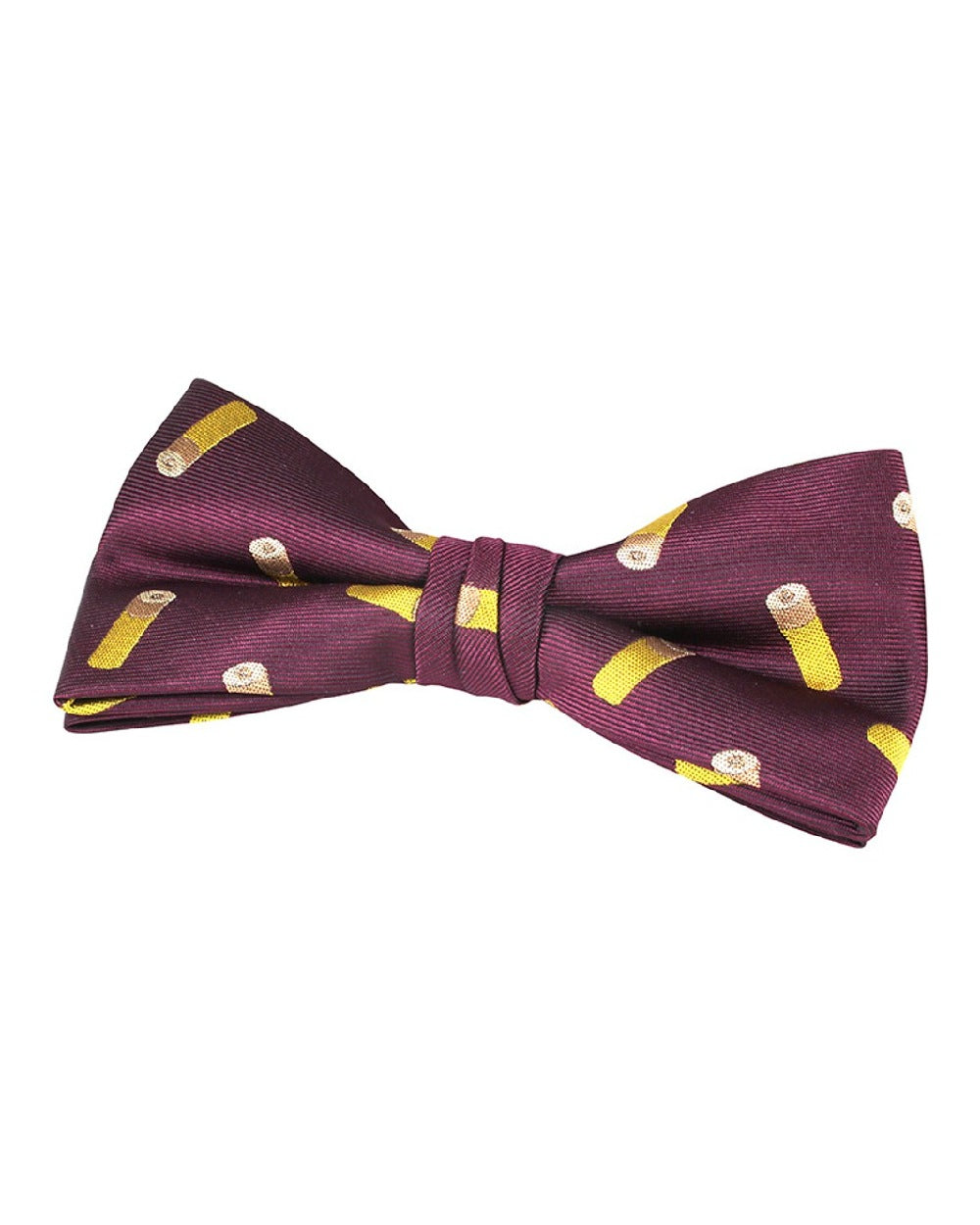 Wine coloured Jack Pyke Bow Tie on white background 