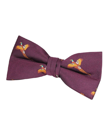 Wine coloured Jack Pyke Bow Tie on white background 