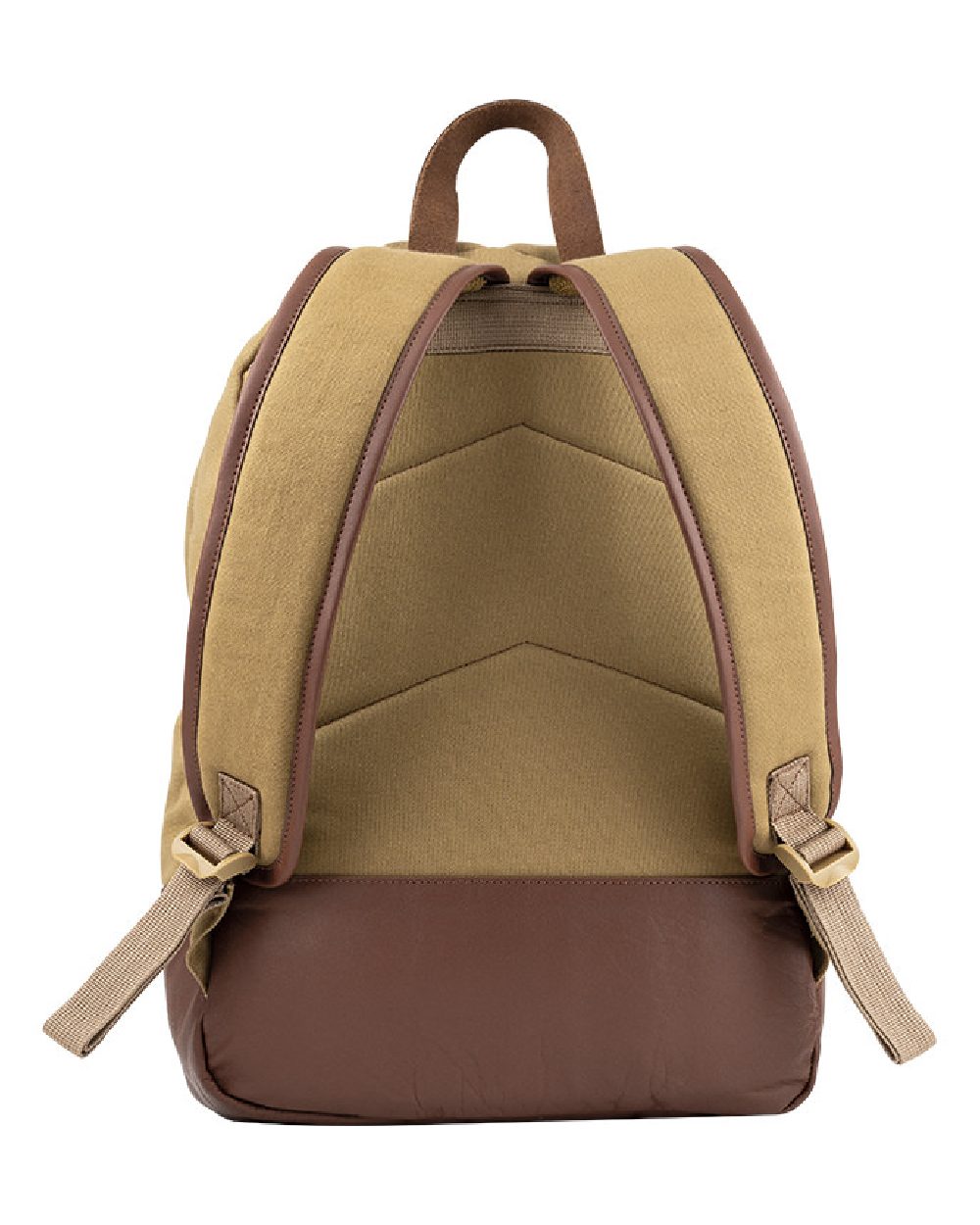 Fawn coloured Jack Pyke Canvas Back Pack on white background 