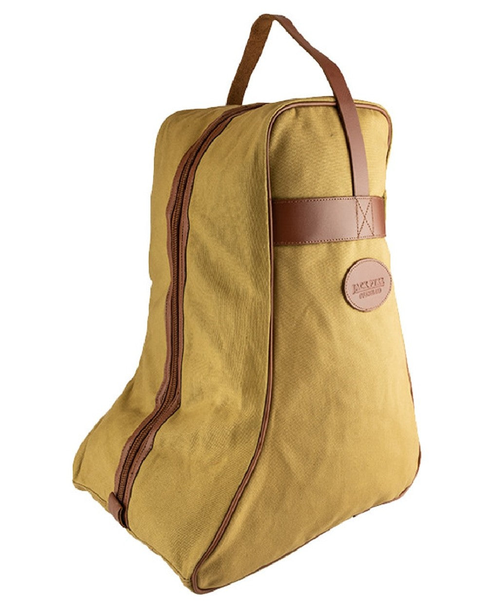 Fawn coloured Jack Pyke Canvas Boot Bag on white background 