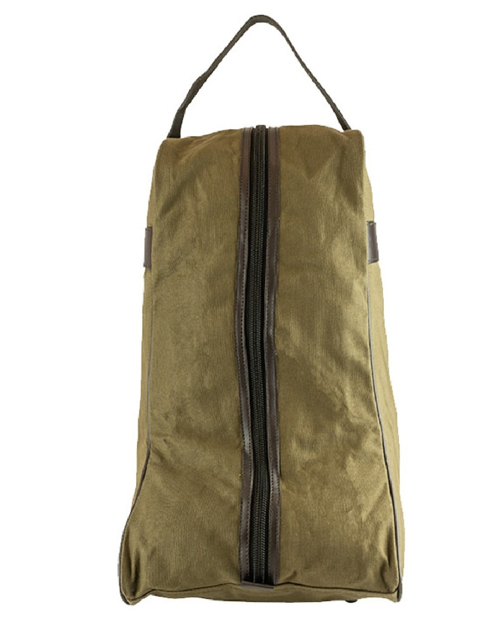 Green coloured Jack Pyke Canvas Boot Bag on white background 