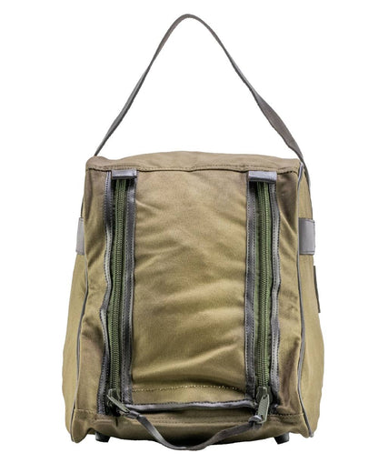 Green coloured Jack Pyke Canvas Walking Boot Bag on white background 