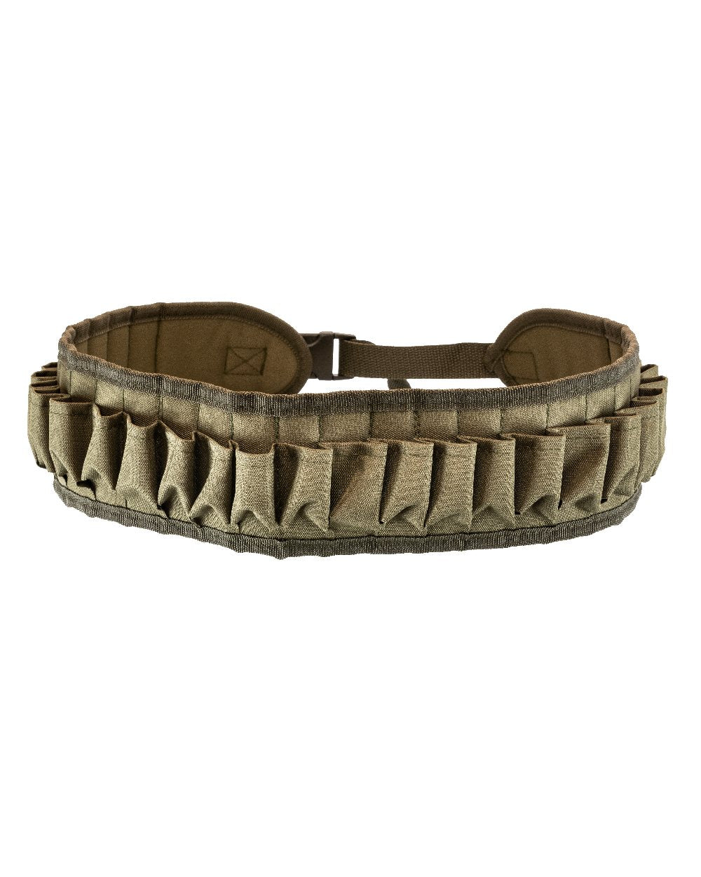 Green coloured Jack Pyke Cartridge Belt on white background 