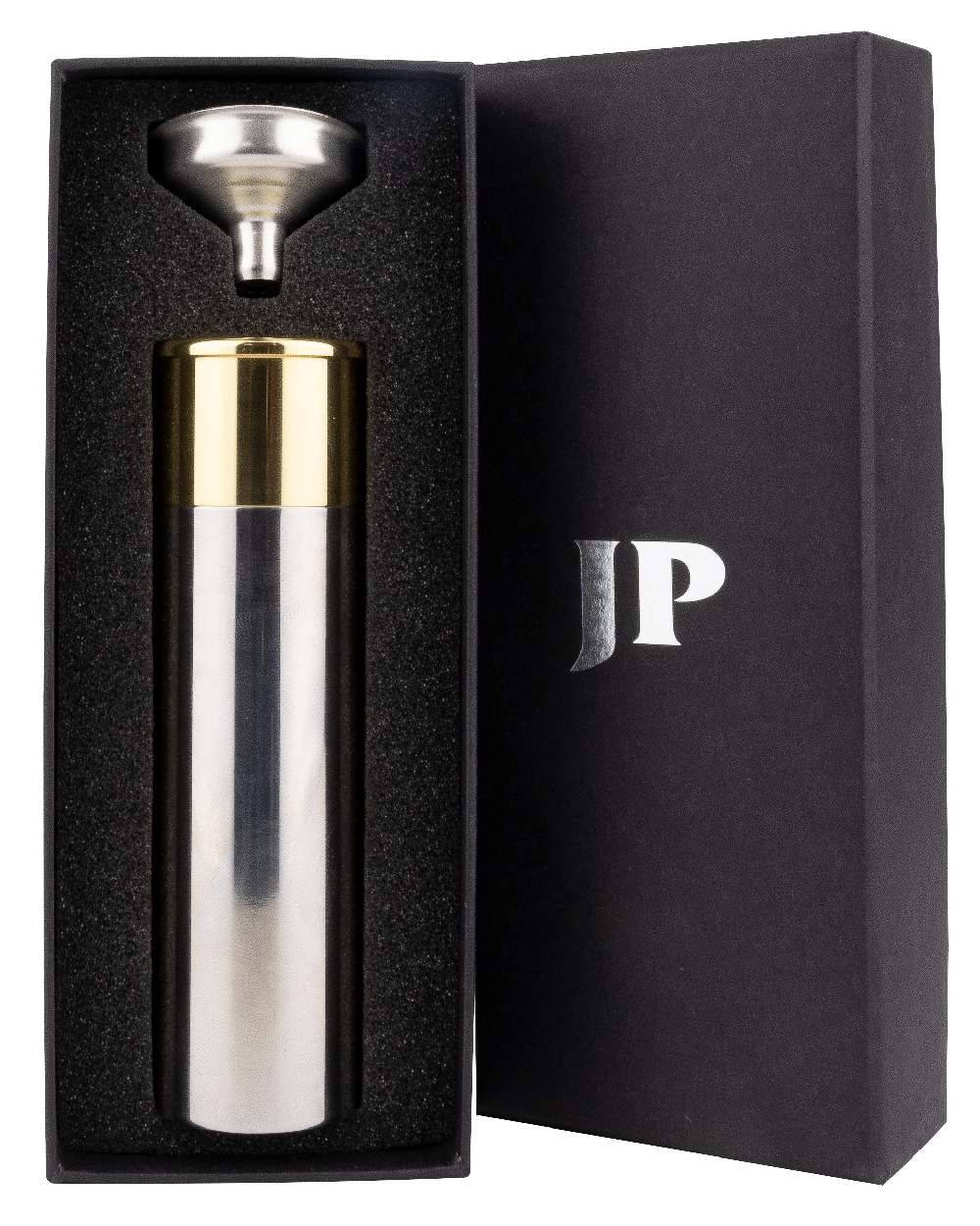 Jack Pyke Cartridge Hip Flask Presentation Box on a white background