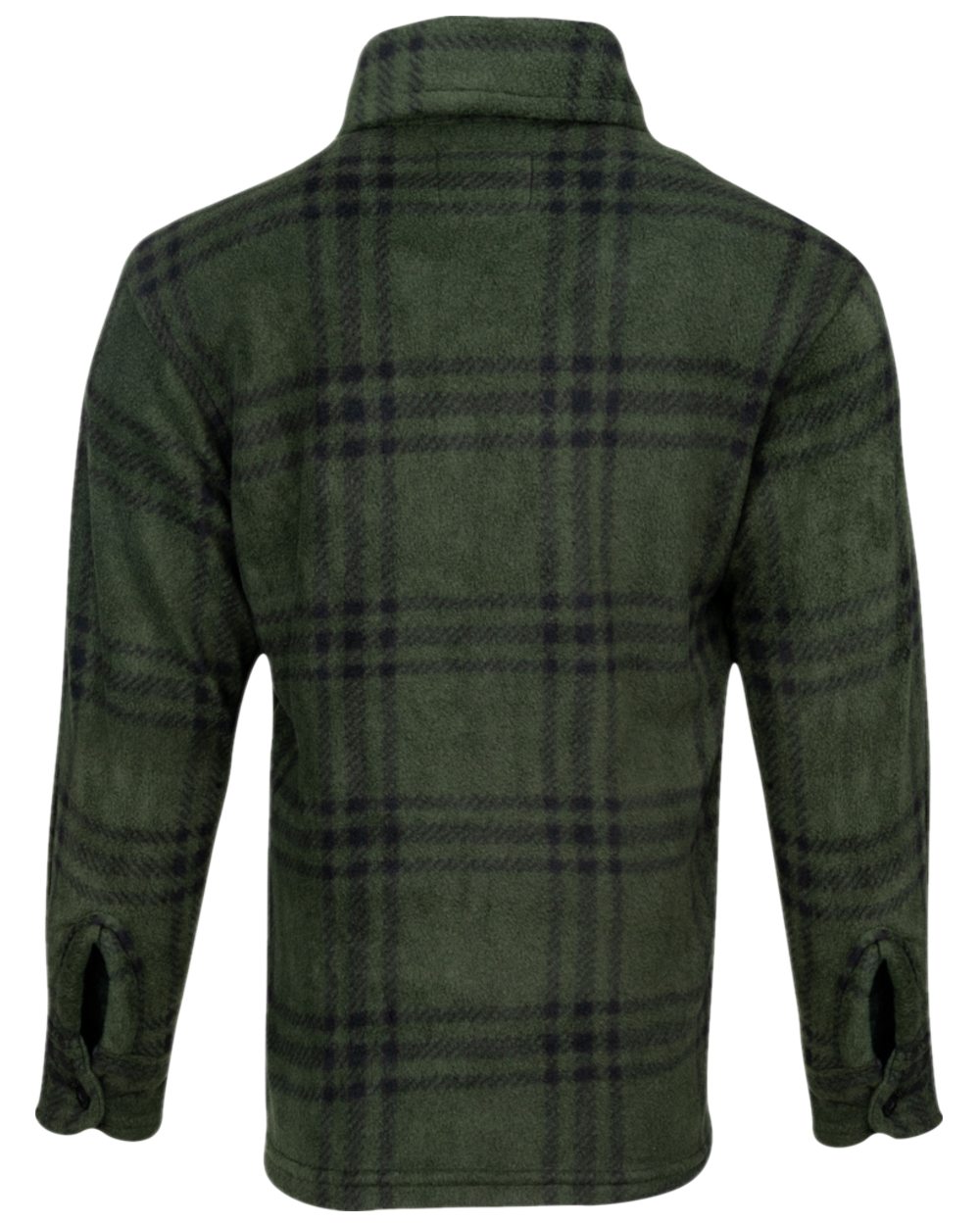 Green Coloured Jack Pyke Childrens Polar Fleece Shirt on white background 