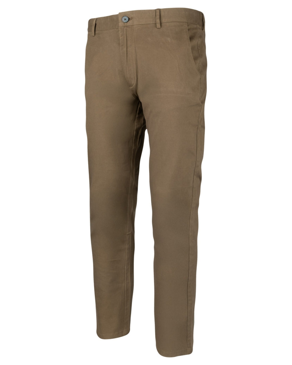 Mocha Brown coloured Jack Pyke Chino Trousers on white background 
