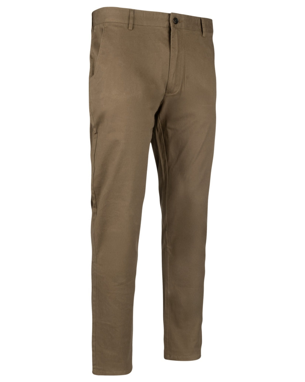 Mocha Brown coloured Jack Pyke Chino Trousers on white background 