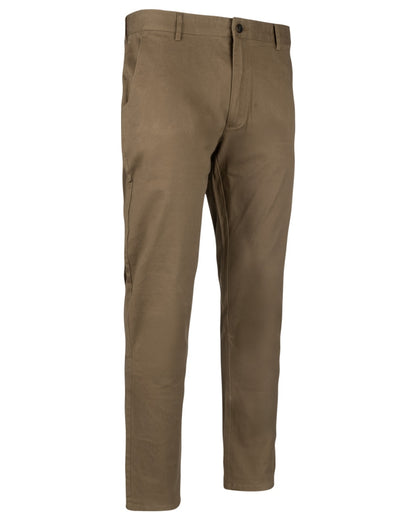Mocha Brown coloured Jack Pyke Chino Trousers on white background 
