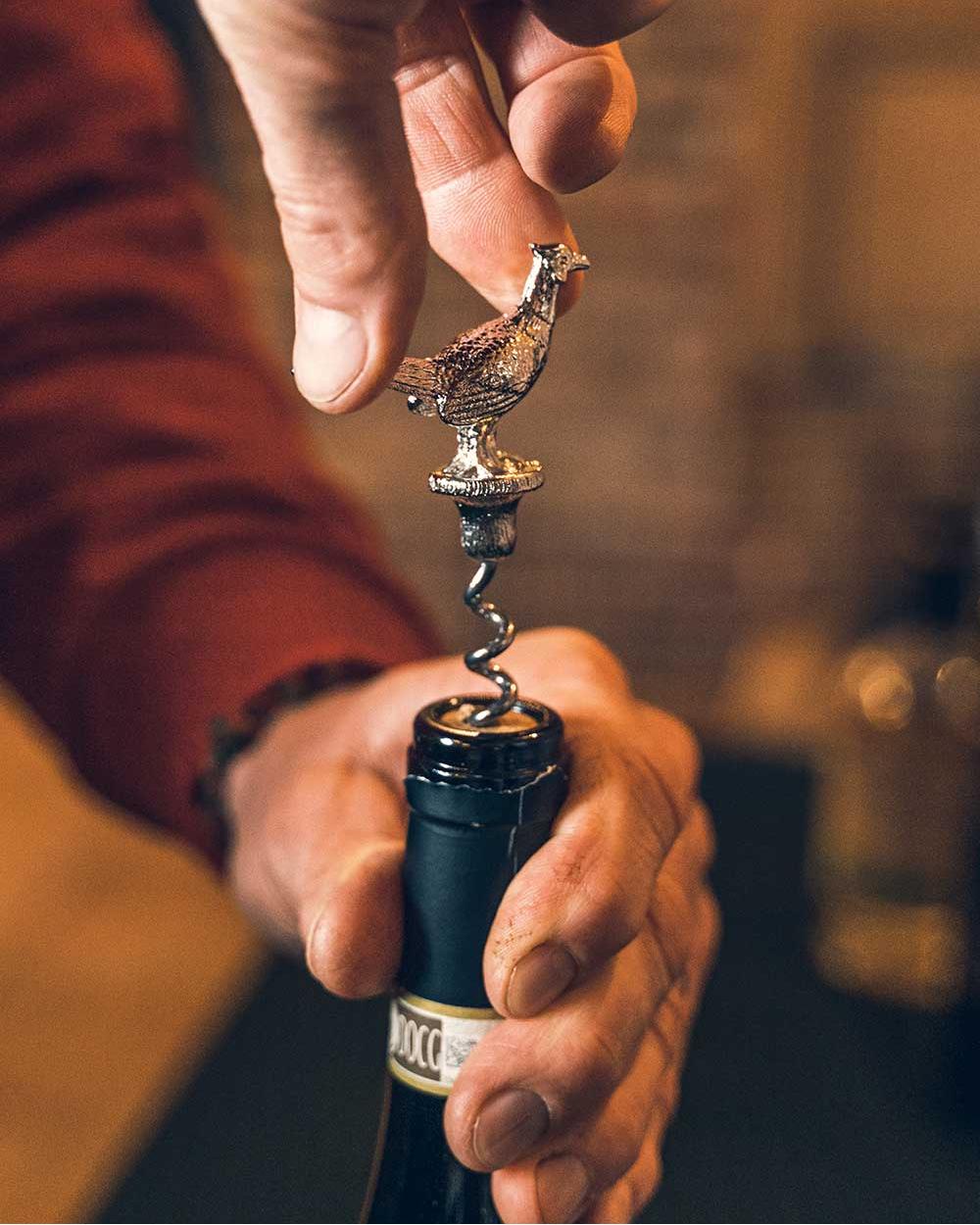 Pheasant Jack Pyke Corkscrew on blurry background 