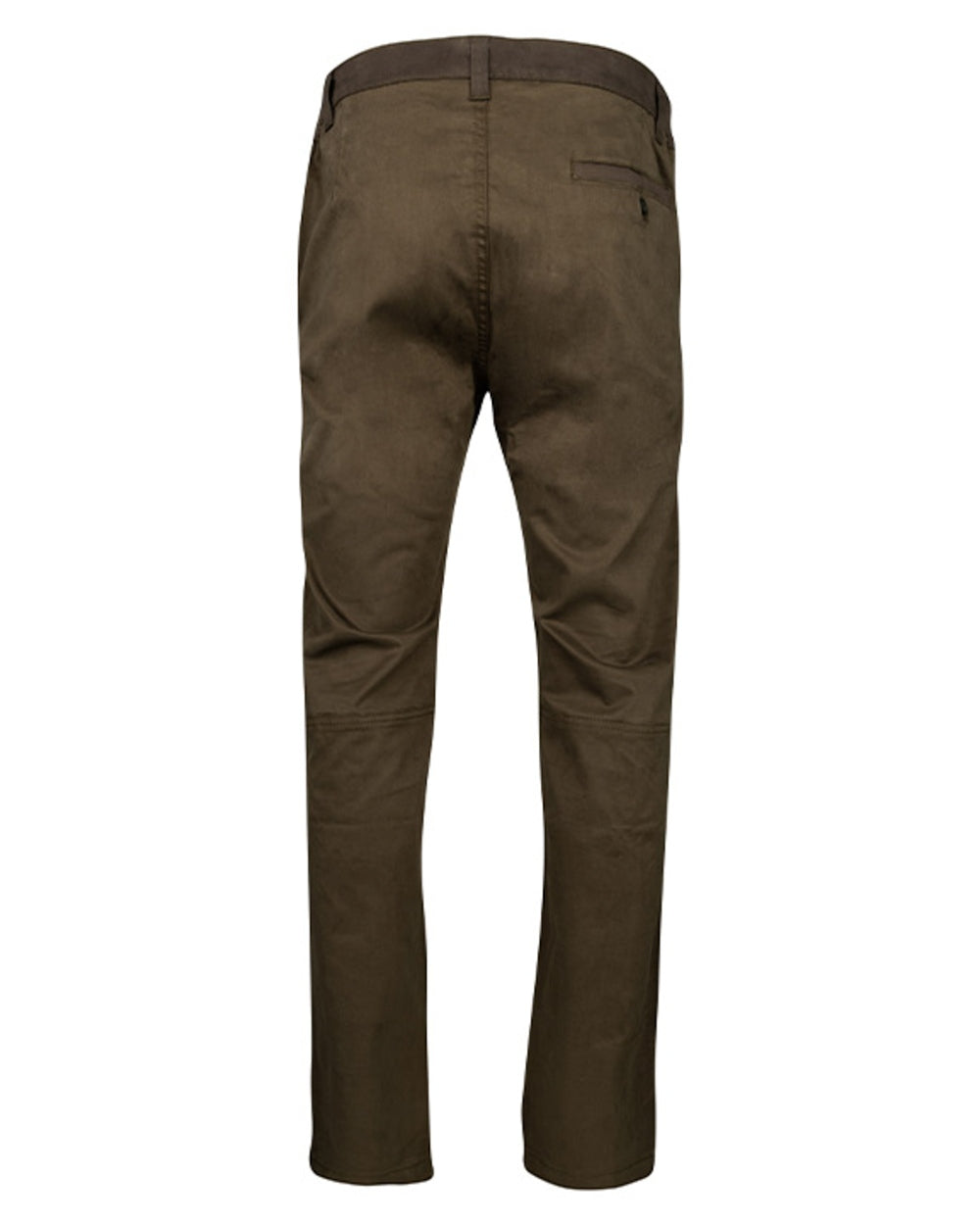 Olive Brown Jack Pyke Cotton Stretch Trousers on white background 