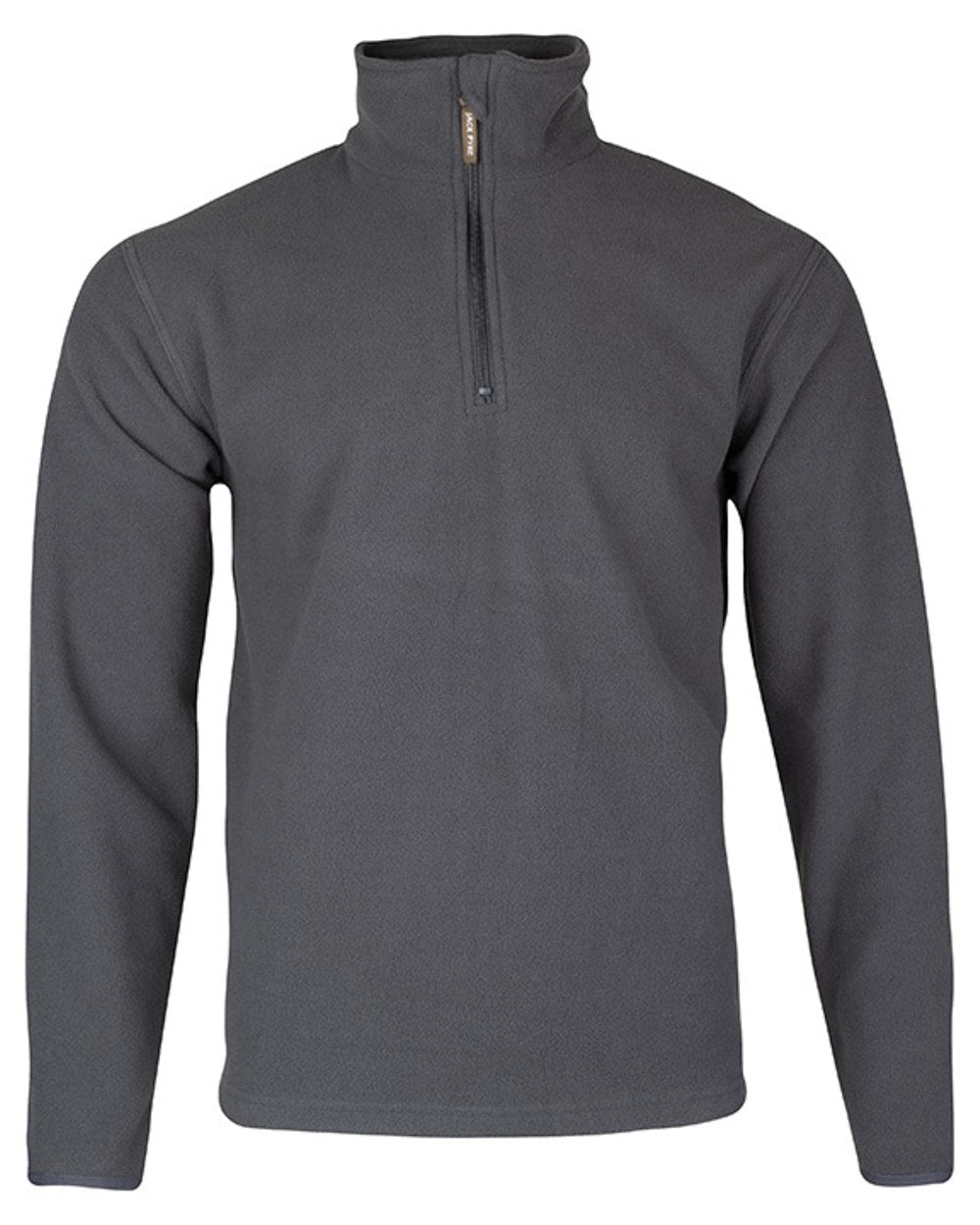 Charcoal coloured Jack Pyke Country Fleece Top on white background 