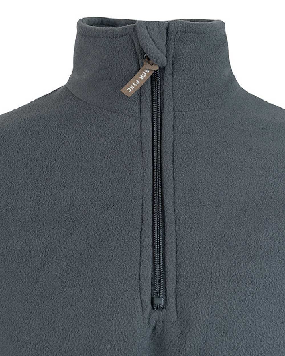 Charcoal coloured Jack Pyke Country Fleece Top on white background 