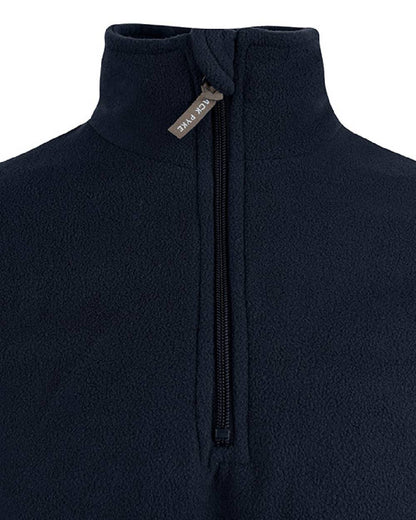 Navy coloured Jack Pyke Country Fleece Top on white background 