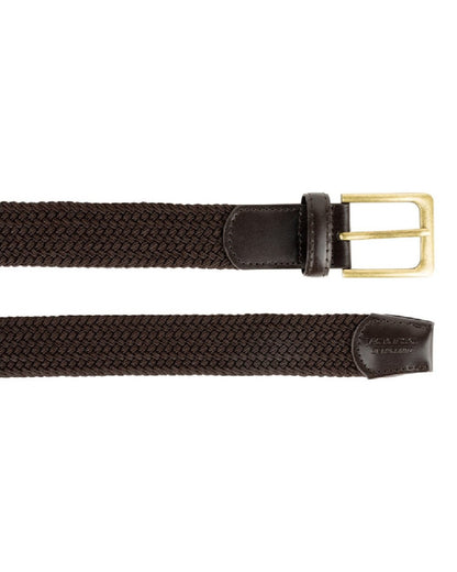 Brown coloured Jack Pyke Countryman Elasticated Belt on white background 