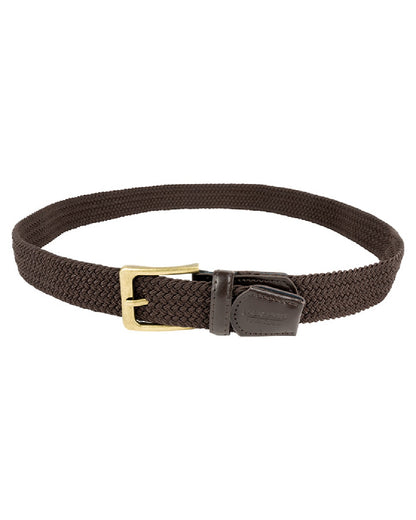 Brown coloured Jack Pyke Countryman Elasticated Belt on white background 