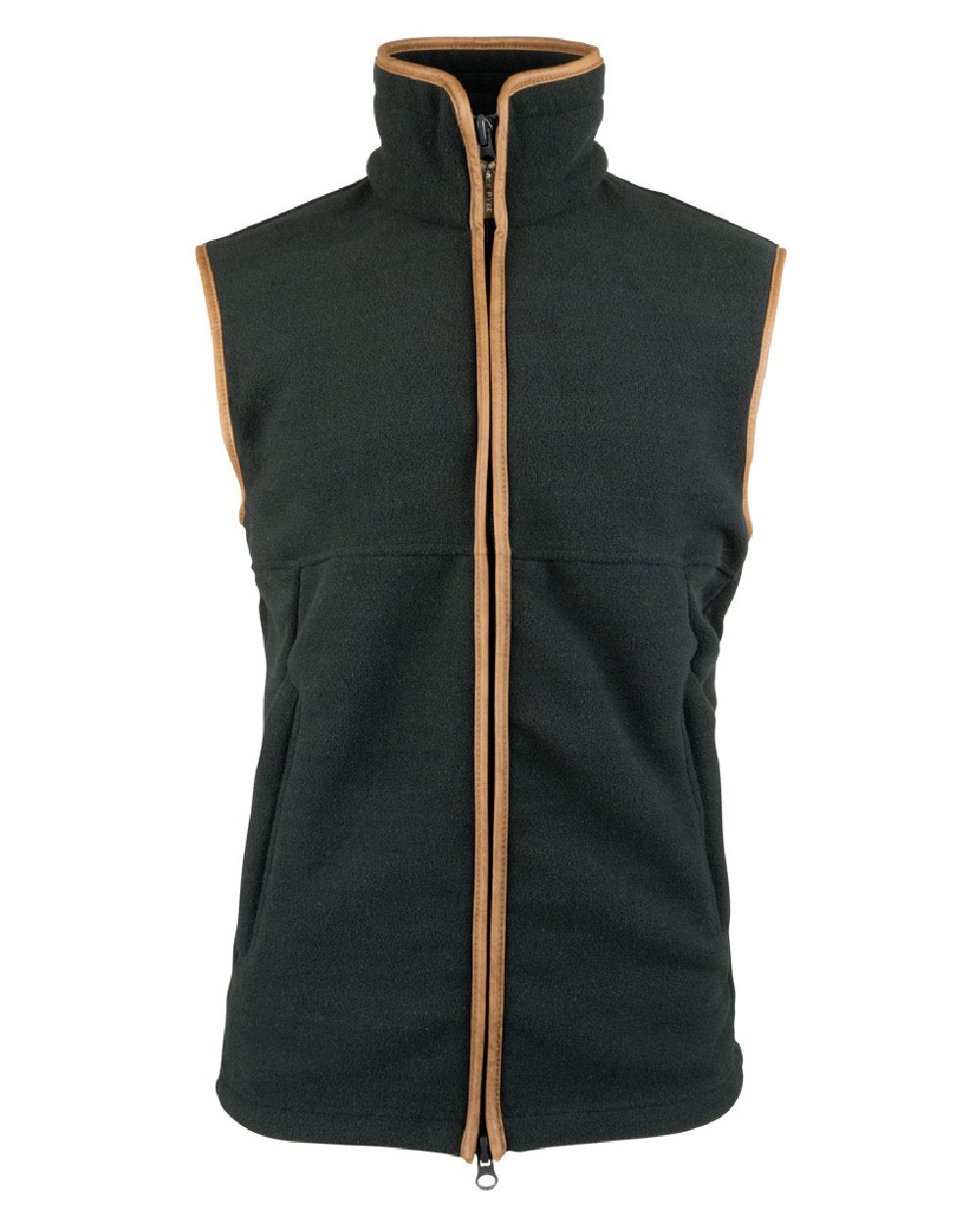 Anthracite coloured Jack Pyke Countryman Fleece Gilet on white background 