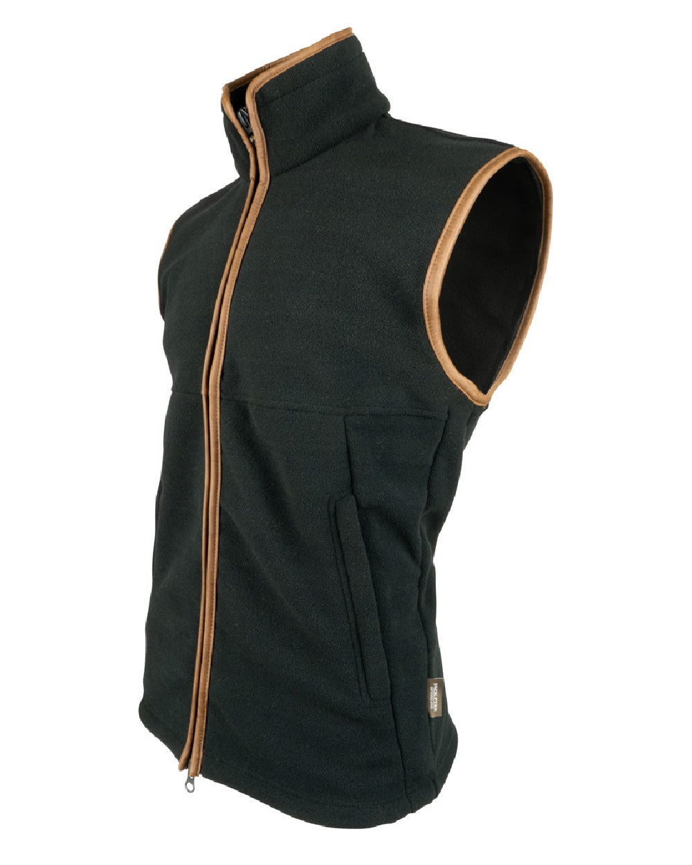 Anthracite coloured Jack Pyke Countryman Fleece Gilet on white background 