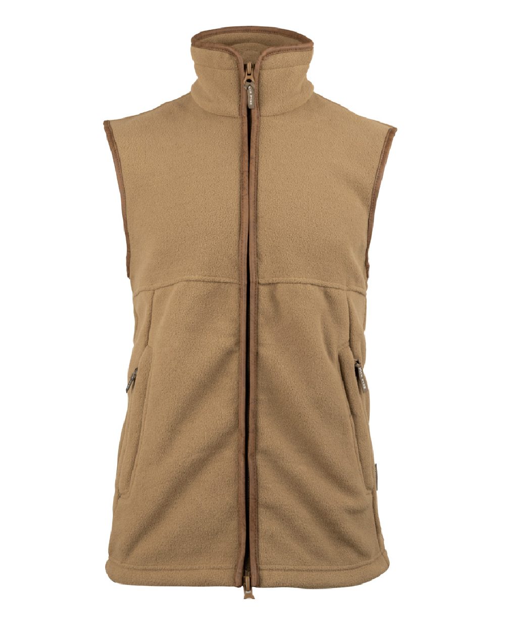 Barley coloured Jack Pyke Countryman Fleece Gilet on white background 