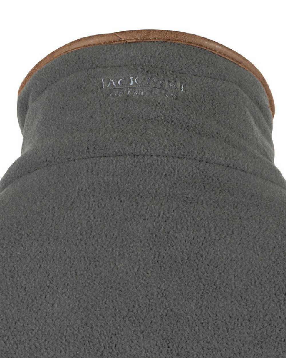 Charcoal coloured Jack Pyke Countryman Fleece Gilet on white background 