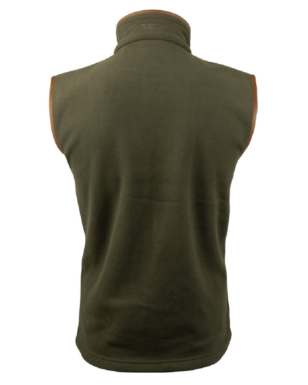 Dark Olive coloured Jack Pyke Countryman Fleece Gilet on white background 