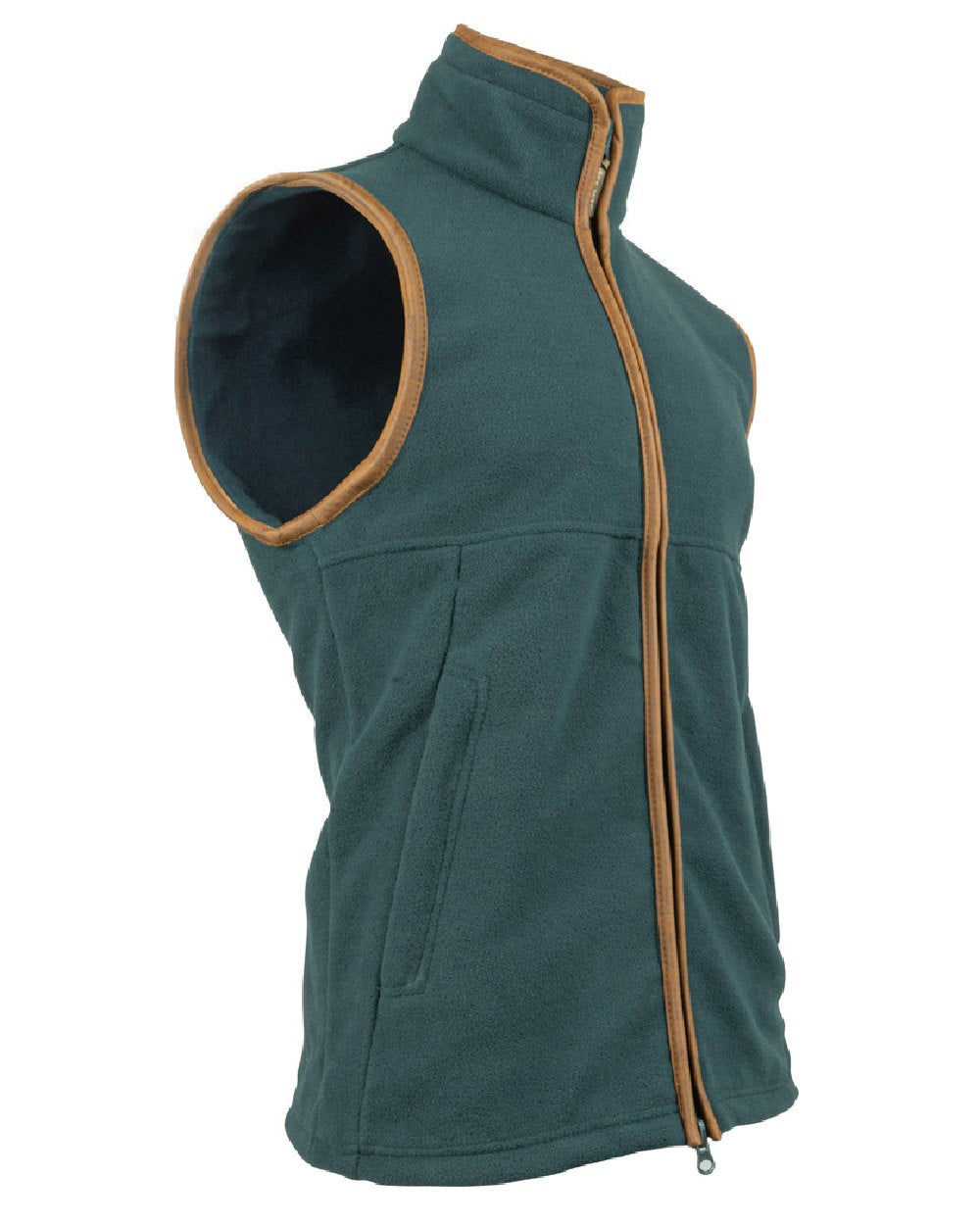 Deep Aqua coloured Jack Pyke Countryman Fleece Gilet on white background 