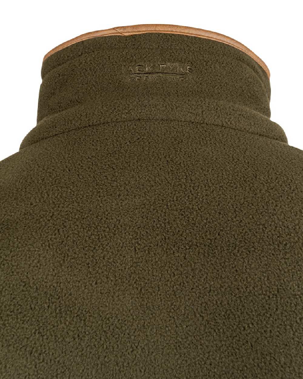 Dark Olive coloured Jack Pyke Countryman Fleece Jacket on white background 