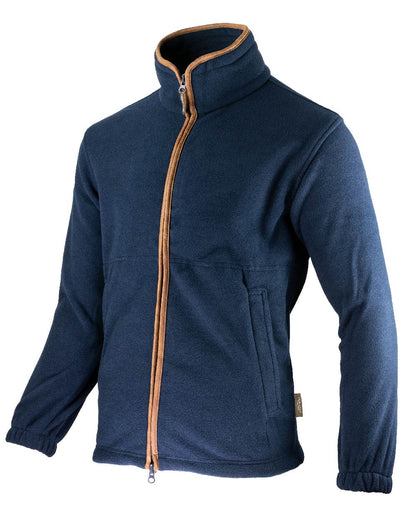 Navy coloured Jack Pyke Countryman Fleece Jacket on white background 