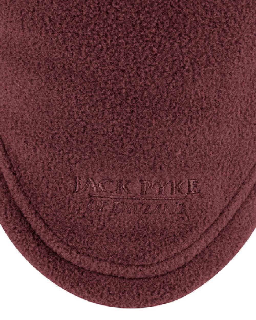 Burgundy coloured Jack Pyke Countryman Fleece Neck Gaiter on white background 