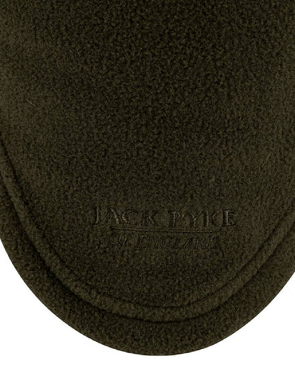 Dark Olive coloured Jack Pyke Countryman Fleece Neck Gaiter on white background 