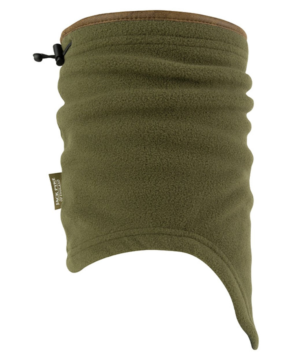 Light Olive coloured Jack Pyke Countryman Fleece Neck Gaiter on white background 