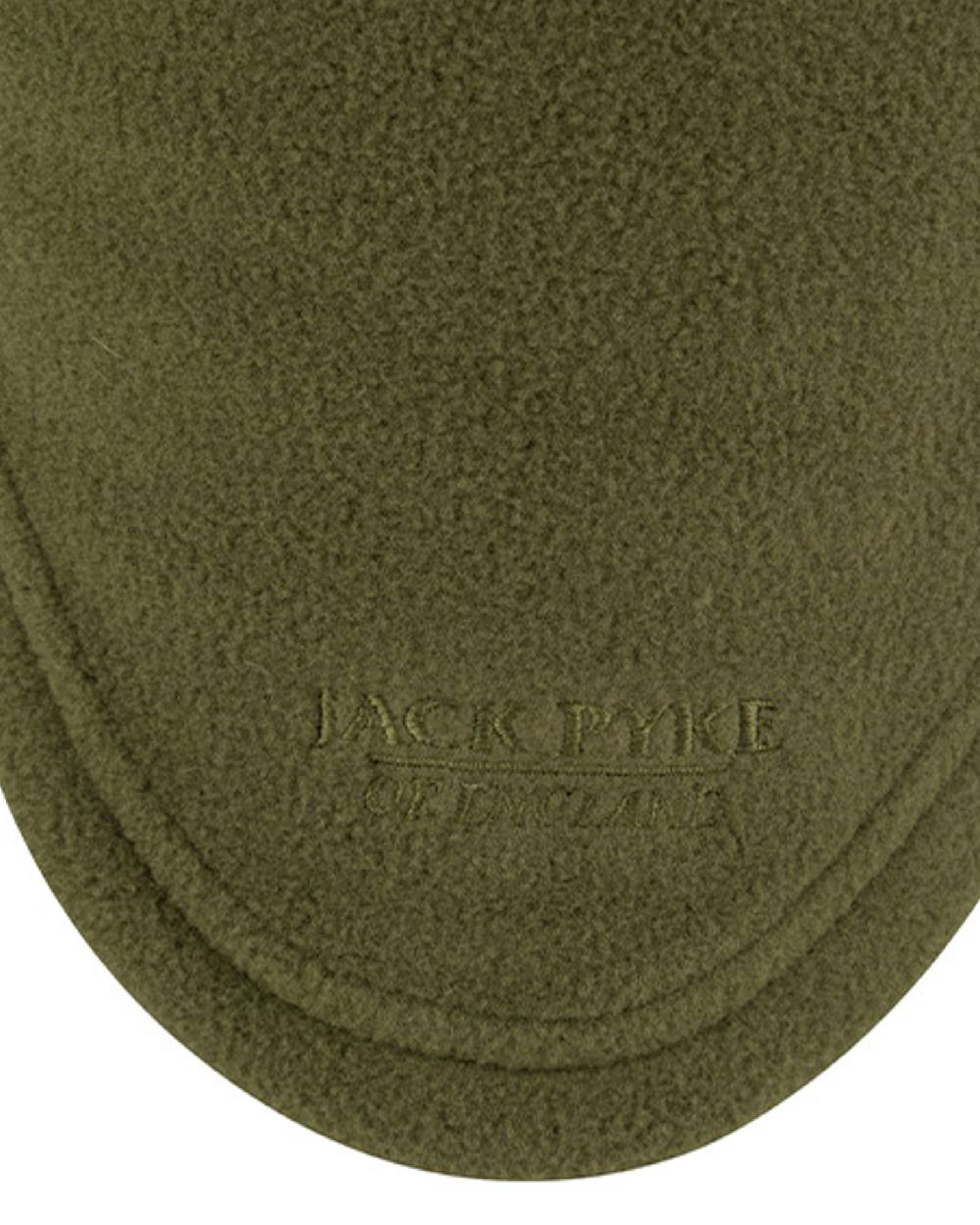 Light Olive coloured Jack Pyke Countryman Fleece Neck Gaiter on white background 