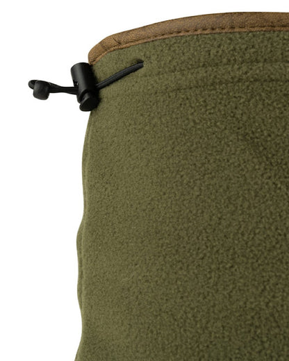 Light Olive coloured Jack Pyke Countryman Fleece Neck Gaiter on white background 