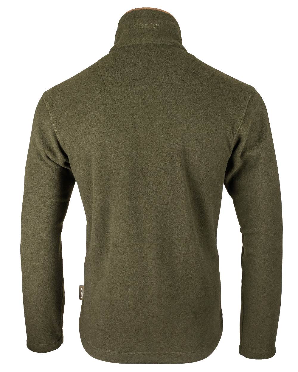 Dark Olive coloured Jack Pyke Countryman Fleece Pullover on white background 