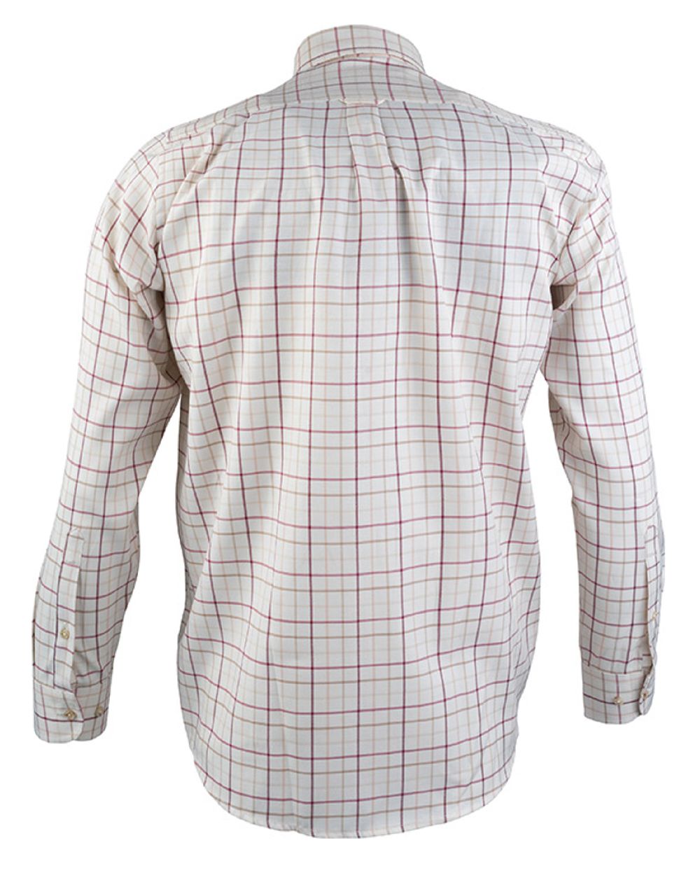 Burgundy coloured Jack Pyke Countryman Shirt on white background 