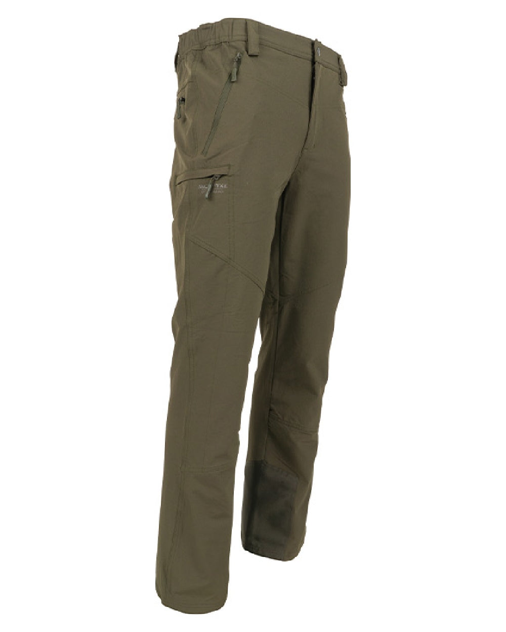 Green coloured Jack Pyke Dalesman Stretch Trousers on white background 