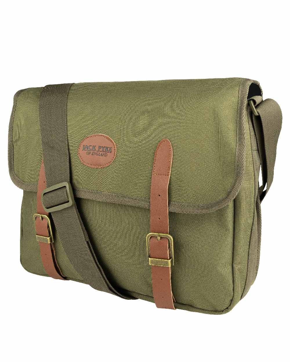 Green coloured Jack Pyke Dog Bag on white background 