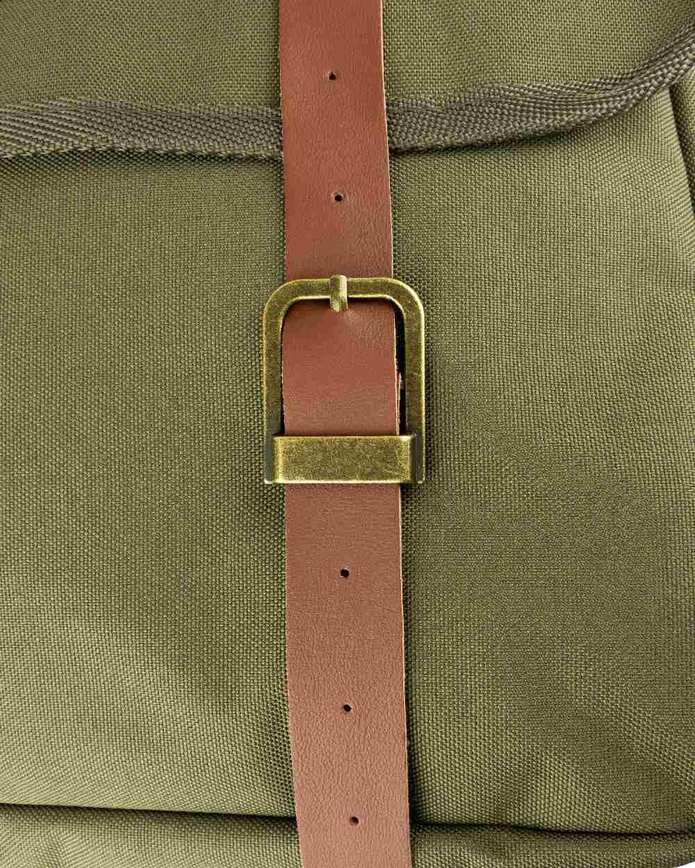 Green coloured Jack Pyke Dog Bag on white background 