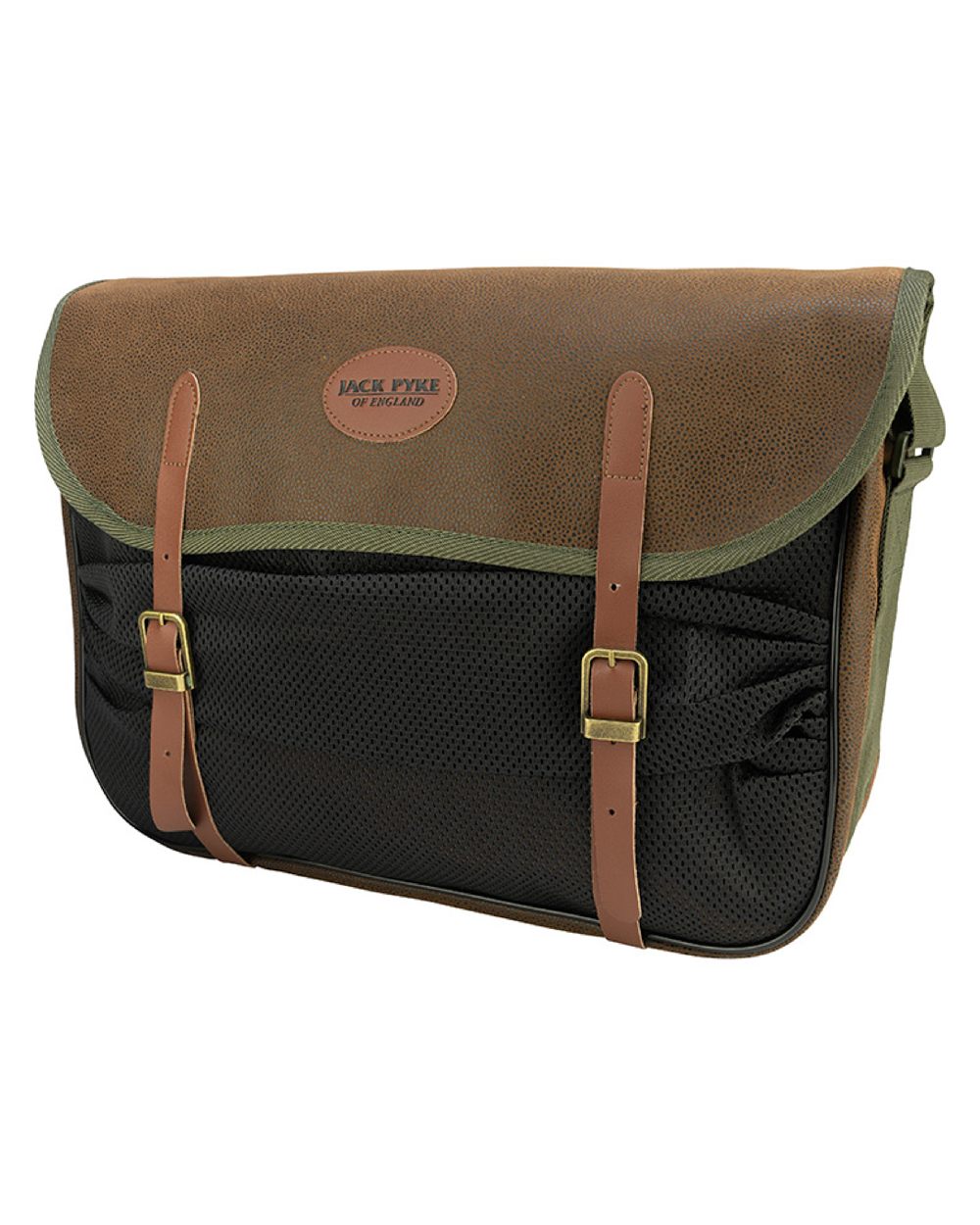 Brown coloured Jack Pyke Duotex Game Bag on white background 