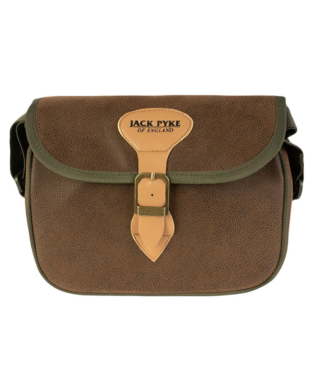 Brown coloured Jack Pyke Duotex Speed Loader Cartridge Bag on white background 