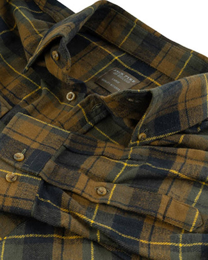 Brown coloured Jack Pyke Flannel Shirt on white background 