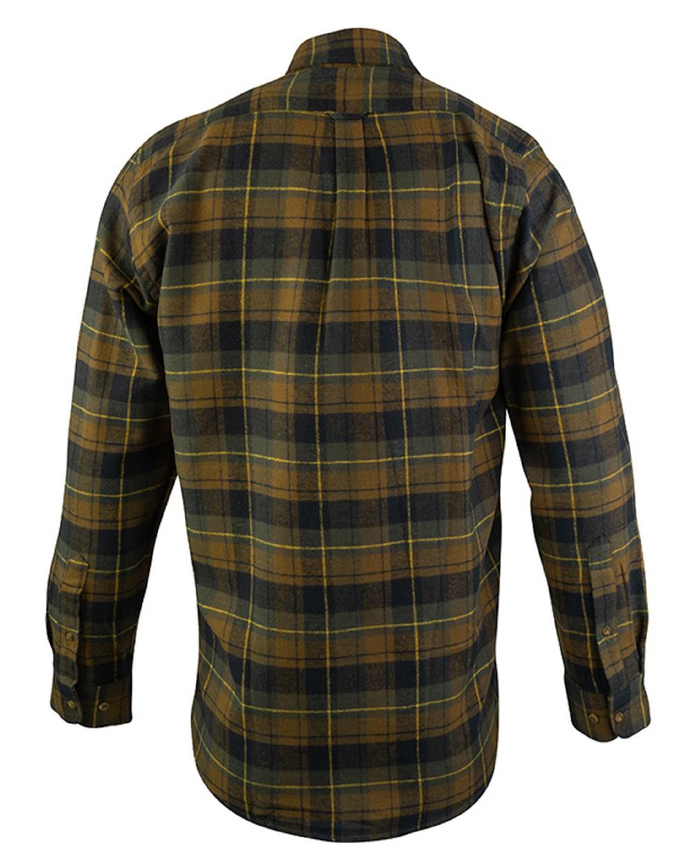 Brown coloured Jack Pyke Flannel Shirt on white background 