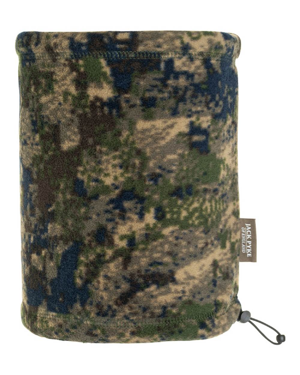 Digicam coloured Jack Pyke Fleece Neck Gaiter on white background 