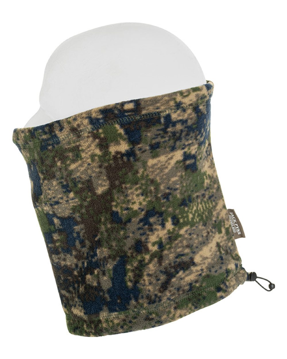 Digicam coloured Jack Pyke Fleece Neck Gaiter on white background 