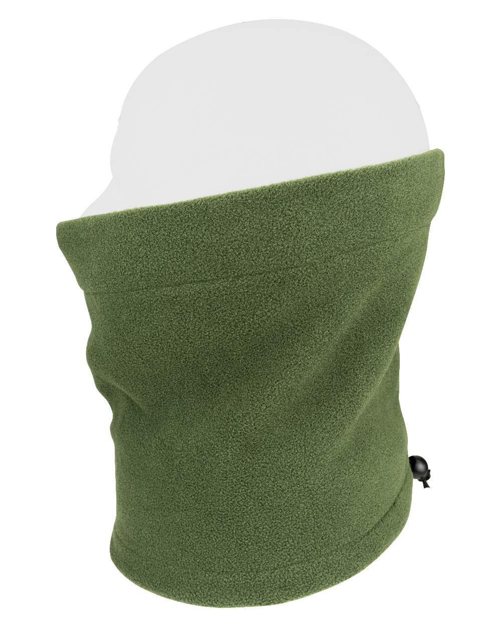 Green coloured Jack Pyke Fleece Neck Gaiter on white background 