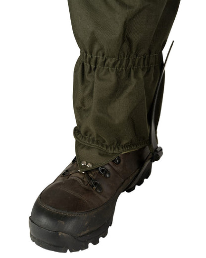 Green coloured Jack Pyke Highline Gaiter on white background 