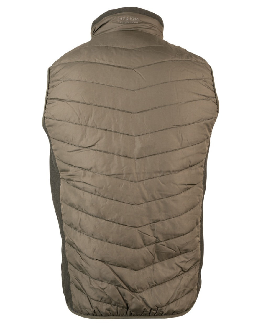 Green coloured Jack Pyke Hybrid Gilet on white background 