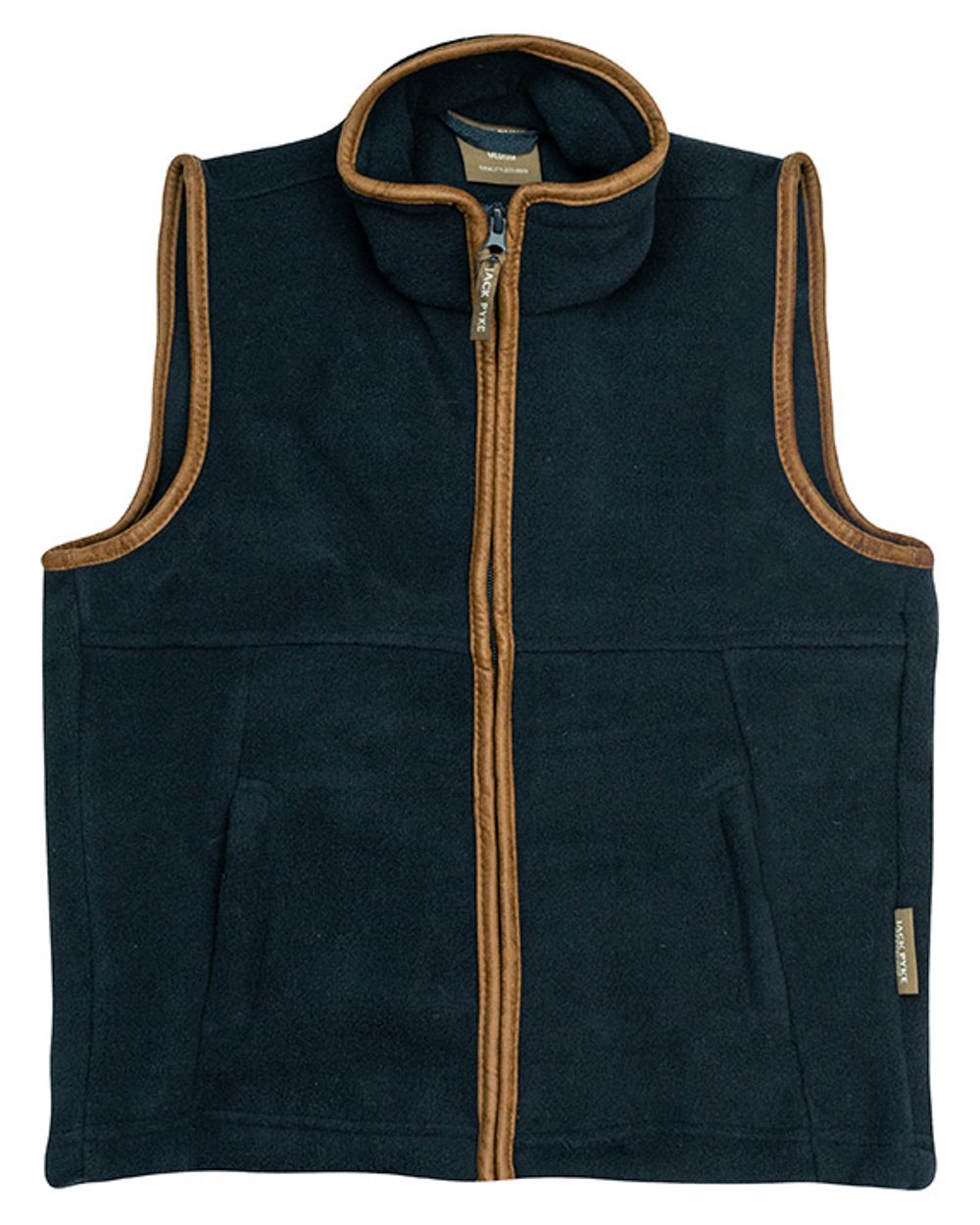 Navy coloured Jack Pyke Junior Countryman Gilet on white background 