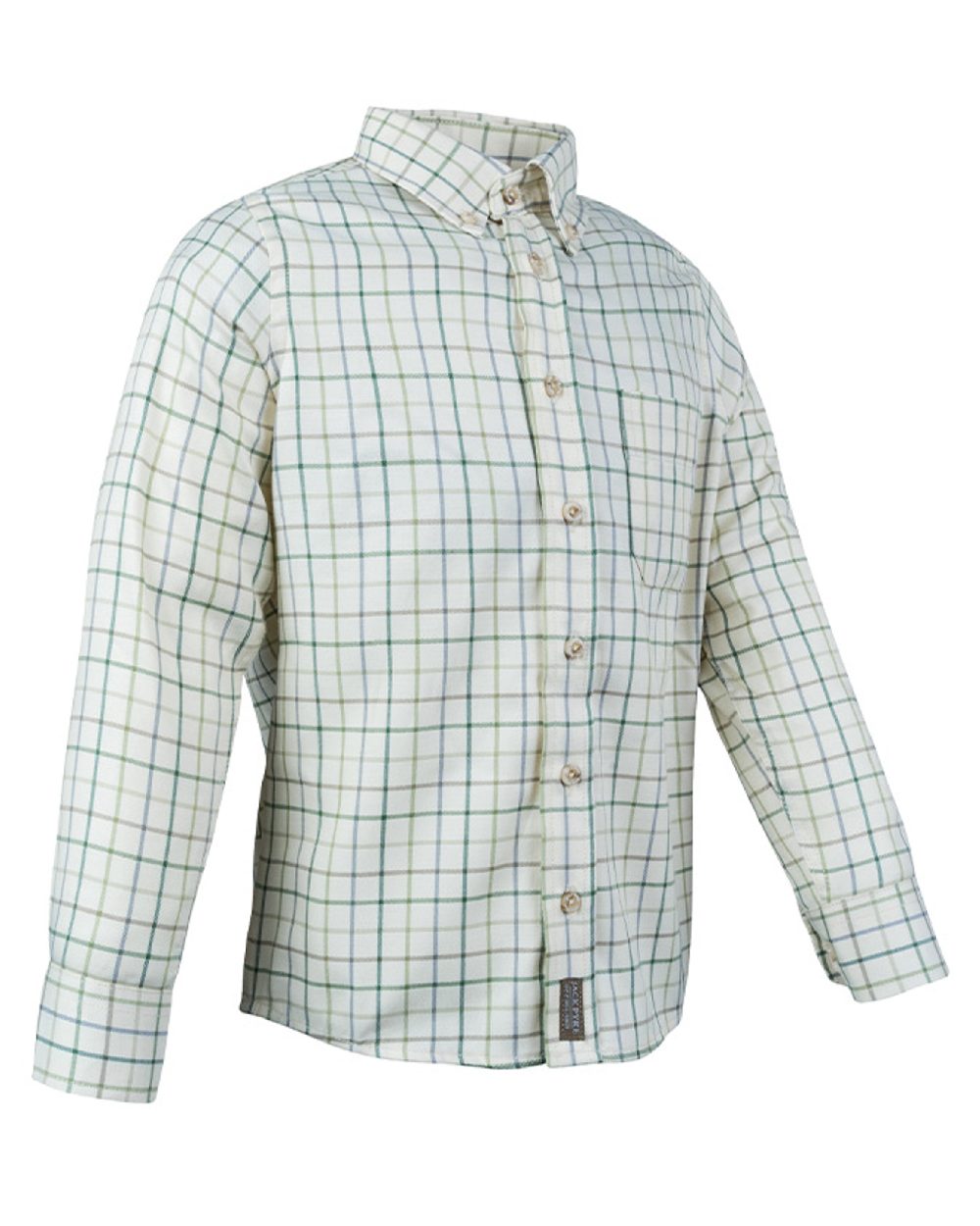 Green coloured Jack Pyke Junior Countryman Shirt on white background 