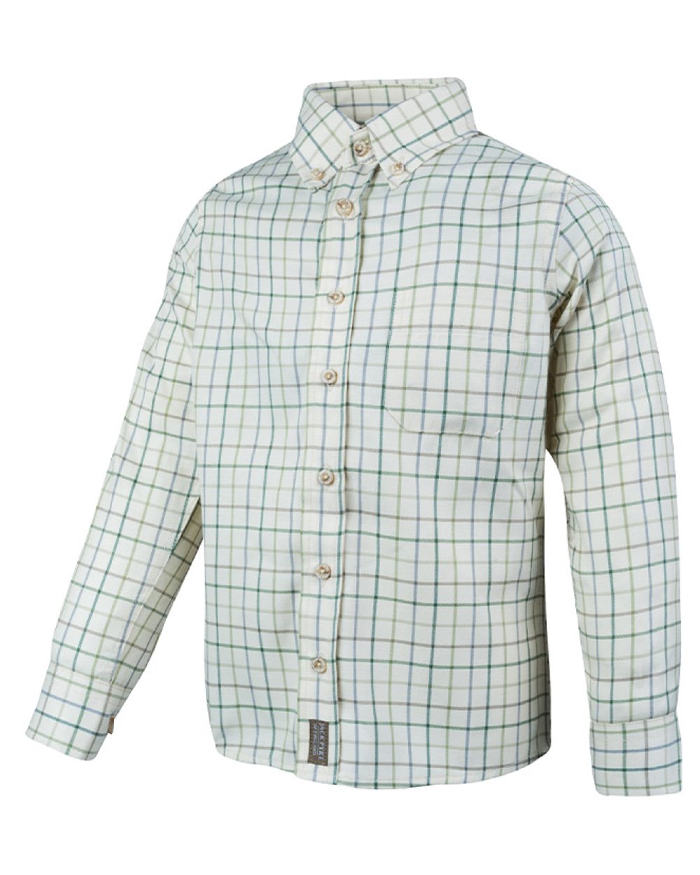 Green coloured Jack Pyke Junior Countryman Shirt on white background 